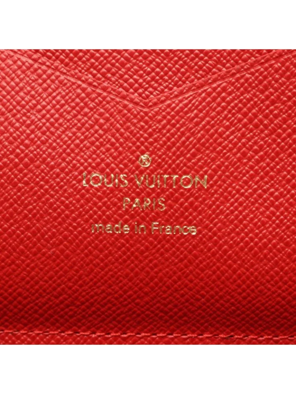 Louis Vuitton Viton Round Wallet Daily Organizer Cerise Leather Canvas